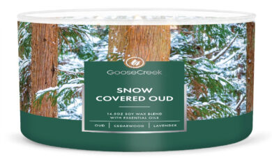 Svíčka 0,41 KG SNOW COVERED OUD, aromatická v dóze, 3 knoty  (ZGC-GC151238)