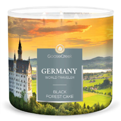 Svíčka WORLD TRAVELER 0,41 KG GERMANY - BLACK FOREST CAKE, aromatická v dóze  (ZGC-WT151046)