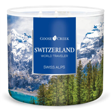 Svíčka WORLD TRAVELER 0,41 KG SWITZERLAND - SWISS ALPS, aromatická v dóze  (ZGC-WT15885)