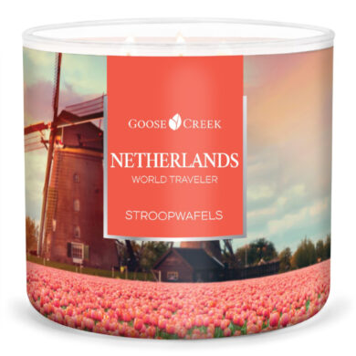 Svíčka WORLD TRAVELER 0,41 KG NETHERLANDS -TROOPWAFLES, aromatická v dóze  (ZGC-WT15888)