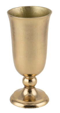 Váza na noze, zlatá, pr.13x28cm  (ZGE-12004076)