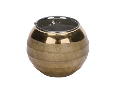 DOP VJ Svícen na čajovou svíčku MAGIC, zlatá, pr.10x9cm  (ZGE-22101415)