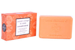 Vonné mýdlo - perský pomeranč - Ručně vyrobené hydratační tělové mýdlo s vitamínem E, bambuckým máslem a mandlovým olejem