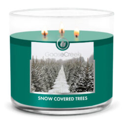 Svíčka 0,41 KG SNOW COVERED TREES, aromatická v dóze, 3 knoty