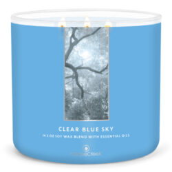Svíčka 0,41 KG CLEAR BLUE SKY, aromatická v dóze, 3 knoty - Aromatická svíčka ve sklenici s víčkem, třemi knoty a délkou hoření více jak 35 hodin. Užijte si rozmanitost vůní a rovnoměrné hoření.