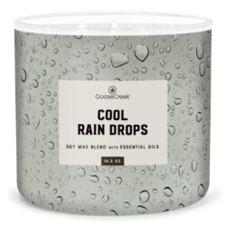 Svíčka MEN'S COLLECTION 0,41 KG COOL RAIN DROPS, aromatická v dóze, 3 knoty