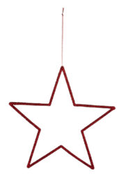 Závěs hvězda, červená, pr. 12cm - Zvsn dekorace z kvalitnch materil pro oiven interiru. Npadit, originln a udriteln. Skvl drek i dekorace. Objednejte si jet dnes!