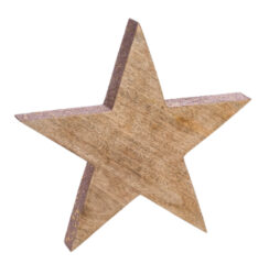 Hvězda s třpytivým okrajem, růžová, 30x30x4cm - Popis se pipravuje - mono na dotaz